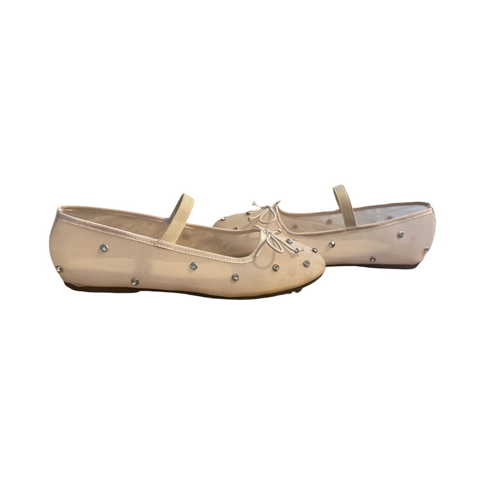 Chic Cream Flats with Rhinestone Details - Picture 7 of 8